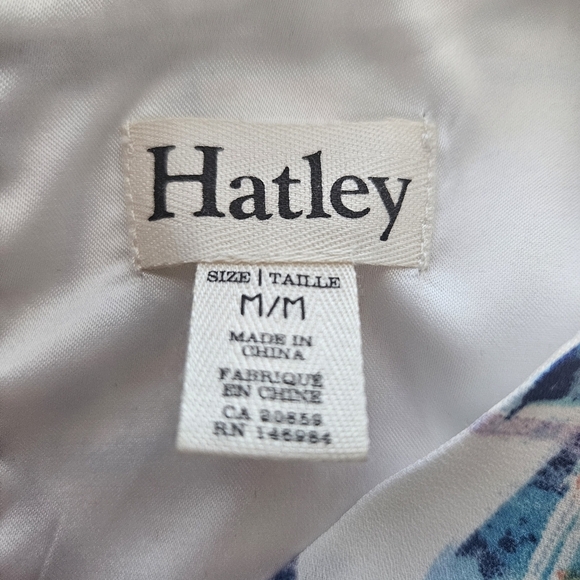 Hatley Dress Medium Multicolor Sleeveless Sailboat Print Tie Back Lined Coastal - Picture 8 of 8